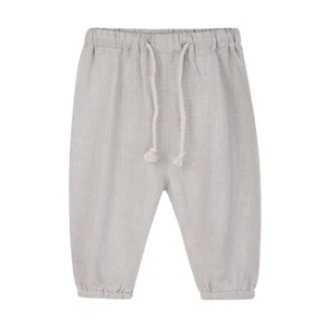 Kid's Cotton and Linen Pants Boys and Girls Linen Trousers Harun Lantern Pants - Picture 1 of 10