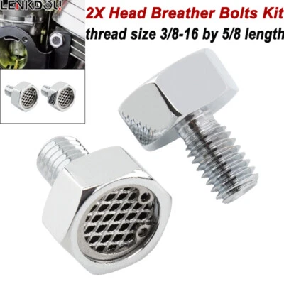 Kit de pernos respiradores de cabeza CNC para Harley EVO doble cámara Softail Dyna Touring BOBBER Foto 1 de 4