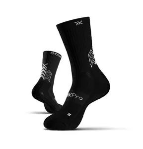 SOXPRO CLASSIC Grip Socks NERO Calze Antiscivolo Calcio Tennis Padel GEAR XPRO - Foto 1 di 1