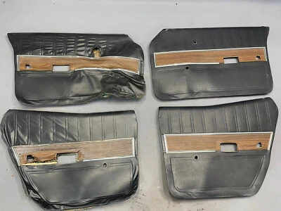 Ford LTD 1969 1970 Country Squire paneles de puerta interior negro diestro delantero trasero Foto 1 de 4