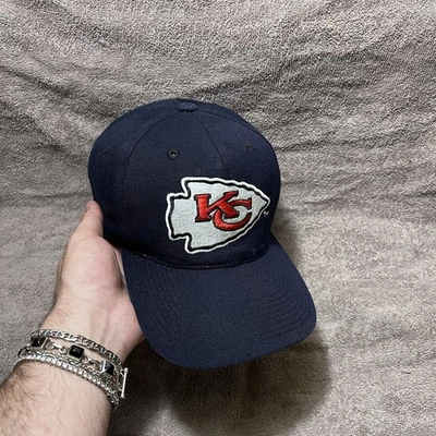 Gorra Kansas City Chiefs Snapback Azul Marino Deportes Especialidades NFL Pro Line Lana Años 90 Foto 1 de 4