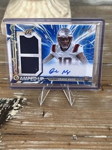 2024 Topps Resurgence Amped Up Blue Surge Drake Maye RPA /99 - Bild 1 von 2