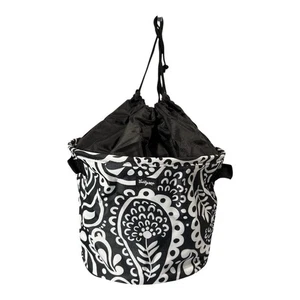 Nuevo con etiquetas Treinta y Uno Redondo Cinch-Top Bin Bolsa de Almacenamiento Bolso Negro Divertido Desfile Lote/2 - Imagen 1 de 9