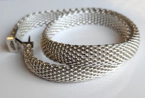 Tiffany & Co. - Sterling Silver Somerset Mesh Collar Necklace - 17.5 inch - Picture 1 of 12