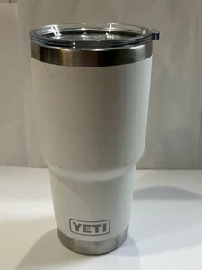 Yeti Rambler White Tumbler No Strohhalm Edelstahl Travel Mug 30 oz - Bild 1 von 5