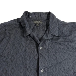 Banana Republic besticktes Standard Fit Kurzarm Hemd XL Leinen - Bild 1 von 3