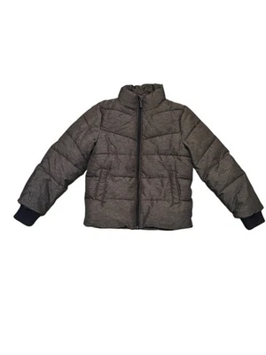 H&M Kids Puffer Jacket Gray Blue 6-7Y Quilted Winter Coat Warm Outerwear - Image 1 of 4