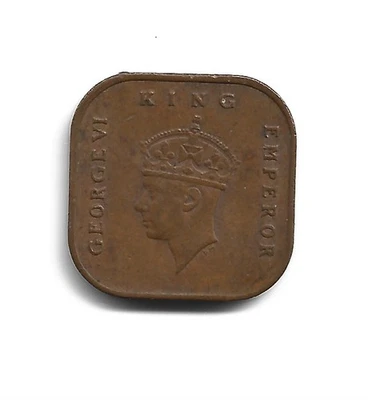 World Coins - Malaya 1 Cent 1943 Coin KM# 6 ; Lot-M2 - Image 1 of 3