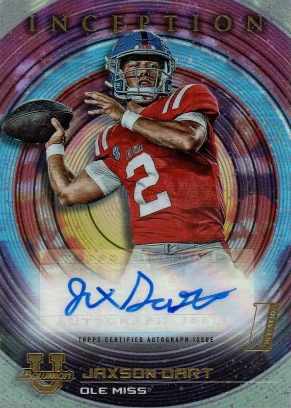 2022-23 Bowman Inception University - Autographs Jaxson Dart - Image 1 of 1