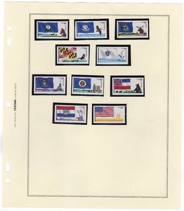 Scott #4302b (4297a & 4302a) Flags of Our Nation Album Page Coil Stamps - MNH - Picture 1 of 1