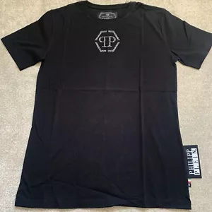 Philipp Plein 'Original' Size-XL T-shirt SS Genuine Black/White BNWT - Picture 1 of 11