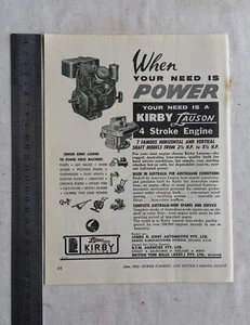 Kirby Tecumseh Stationary Engine Advertisement from a 1963 Farming Magazine - Picture 1 of 1