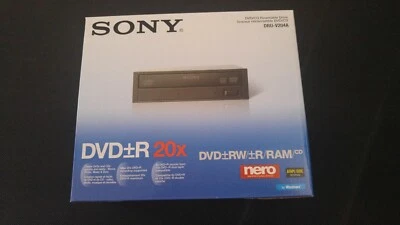 SONY DRU-V204A  DVD/CD Rewritable Drive Black New Sealed - Image 1 of 4