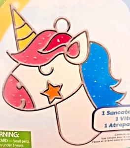 UNICORN Suncatcher Craft Kit Makit & Bakit Kids Teens Baking Crystals Craft - Picture 1 of 7