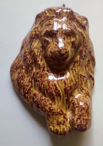 Vintage Ceramic Lion 2.5" Pendant - Imagen 1 de 2