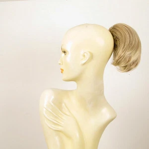Hairpiece ponytail short light blond wick very light blond 2/15t613 peruk - Imagen 1 de 8