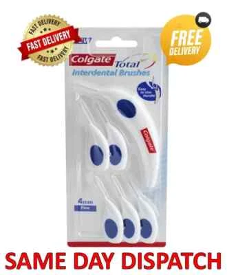 COLGATE INTERDENTALBÜRSTEN 4 MM FEIN + GRIFF VERBESSERT ZAHNFLEISCHGESUNDHEIT/SAUBERE ZÄHNE PK6