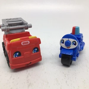 FISHER PRICE Little People To The Rescue- Fire Truck & Police Motorcycle Only - Picture 1 of 12