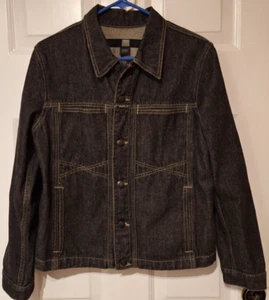 Chaqueta de Camionero Marithe Francois Girbaud Denim para Mujer Talla L Negra Y2K De Colección - Imagen 1 de 9