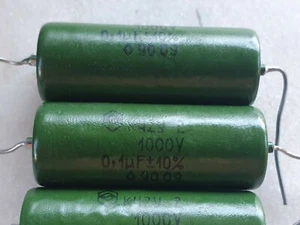 K42Y-2 0.1uF 1000V USSR PIO AUDIO Capacitor lot 4pcs+ - Picture 1 of 1