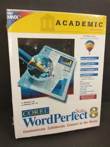 NOS Corel WordPerfect Suite 8 PC CD ROM Windows Word Perfect Academic Edition - Picture 1 of 7