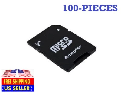 100pcs Micro SD to SD HC SDHC Memory Card Adapter Reader - NEW - MicroSD Adapter - Image 1 of 4