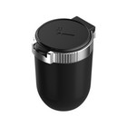 Car Ashtray Cigarette Cylinder Smokeless Cup Holder LED Light With Lid Portable