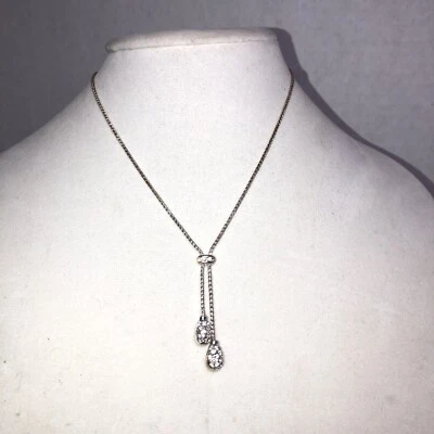 collar lariat lágrima pavé avon Foto 1 de 4