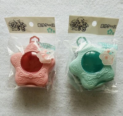 Star Shaped Case with Window Display Cases Doll Animal Pink & Light Blue Lot 2 - Image 1 of 4