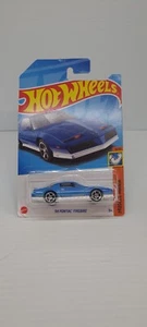 Hot Wheels Muscle Mania Blue 1984 Pontiac Firebird 8/10 2021 HKJ57 New On Card  - Picture 1 of 6