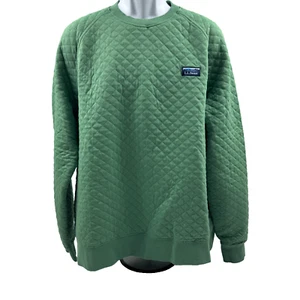 Sudadera acolchada verde calce tradicional LL Bean para hombre cuello redondo talla XL-REG - Imagen 1 de 5
