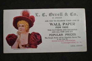 1900 LC Orrell Chicago Wallpaper Blotter - Lafargeville, NY - Picture 1 of 3