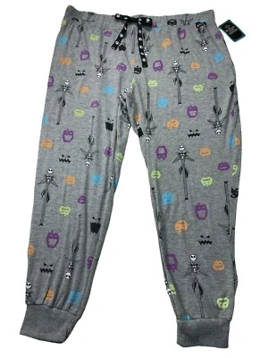 Disney Nightmare Before Christmas Sleep Pants 2X Jack Skellington Gray - Image 1 of 4