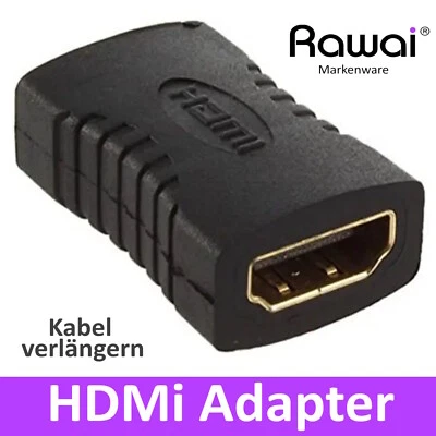 HDMI Kupplung 4K UHD Adapter Kabel Verbinder Verlängerung Buchse Full HD 1080p - Bild 1 von 3