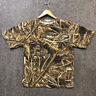 Game Winner Women's T-Shirt Sz S Real Tree Desert Camo Brown Crew Neck Pre-Owned