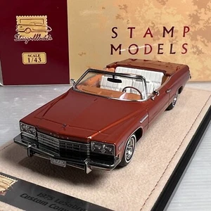 1/43 GLM Stamp 1975 Buick LeSabre Custom Convertible Open Top Bittersweet Metall - Picture 1 of 3