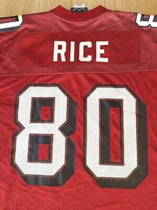 Sz XL -Vtg San Francisco 49ers NFL Adidas Jersey #80 Jerry Rice Football Jersey - Picture 1 of 10