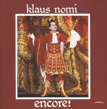 KLAUS NOMI - ENCORE! NEW CD