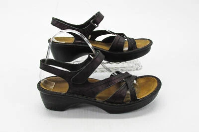 Sandalia para mujer Naot talla 8 EUR 39 cuero púrpura correa al tobillo zapatos usados vq Foto 1 de 4