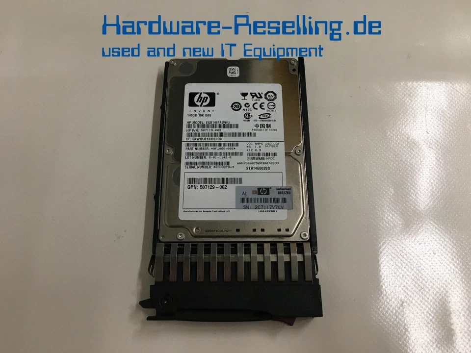 HP SAS 2,5 " 146GB 10K 600MB/S 16MB EG0146FAWHU 507383-001 507119-003 9FJ066-085 - Immagine 1 di 1