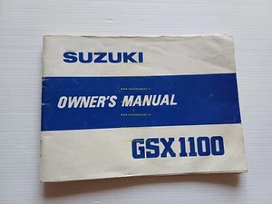 Suzuki GSX 1100 1979-80 manuale uso manutenzione INGLESE originale - Picture 1 of 11