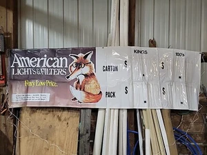American Lights And Filters Cigarrillos Exterior Banner 3' X 9' Nuevo/Sin Usar - Imagen 1 de 4
