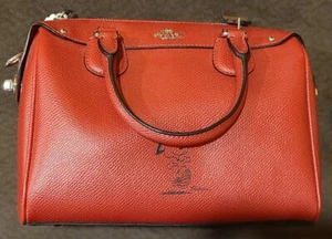 COACH PEANUTS Limited Edition Snoopy Mini Bennett Satchel Classic Red Rare! - Picture 1 of 5