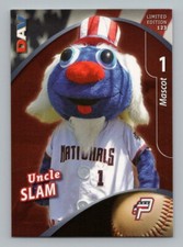 Uncle Sam Mascot 2009 DAV Potomac Nationals Minor League Baseball Card #123