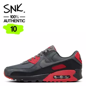 NIKE AIR MAX 90 mens sneakers DM0029-007 black smoke grey US Sz 10 / UK Sz 9 - Picture 1 of 9
