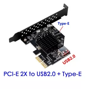 Pci-express 3.0 2x to Type-e USB 3.1 Gen2 10Gbps+USB 2.0 port expansion card - Picture 1 of 12