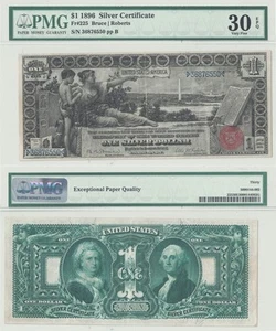 1896 $1 Silver Certificate Fr-225 PMG VF-30 EPQ - Picture 1 of 3