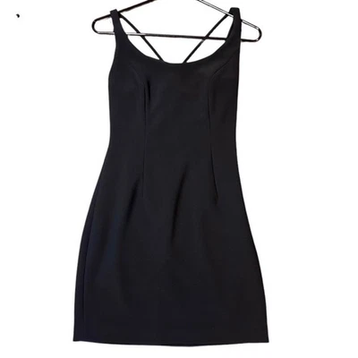 Marciano Los Angeles Black Mini Dress Sleeveless Party Cocktail XS Hidden Zipper - Image 1 of 4