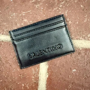Mario Valentino Black Leather Card Wallet - Picture 1 of 3