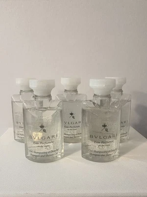 Champú y gel de ducha BVLGARI Au The Blanc té blanco ~ Juego de 5 ~ 1,3 fl oz 4 ml Foto 1 de 3
